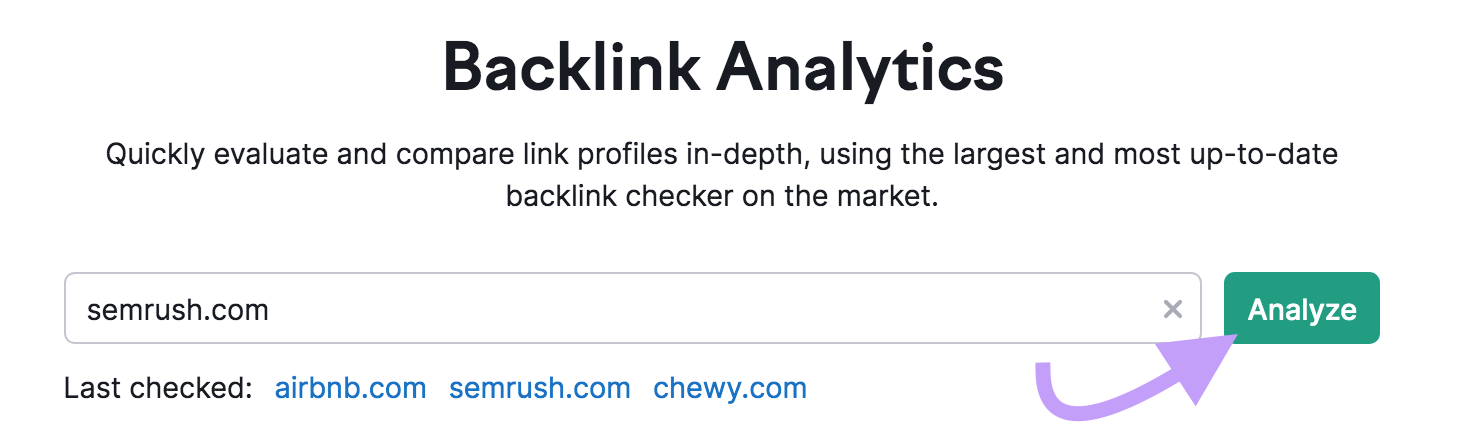 "sr02.myamztools.com" domain entered into the Backlinks tool search bar